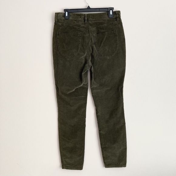 We The Free Womens Sz 29 Skinny Corduroy Button Fly Stretch Casual Pants Green - Picture 5 of 8